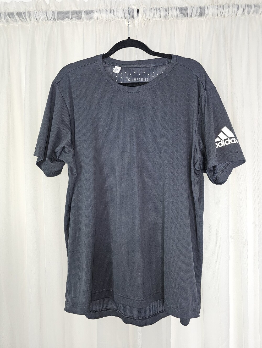 adidas Freelift Climachill Training Tee Shirt Charcoal Gray XL Athletic